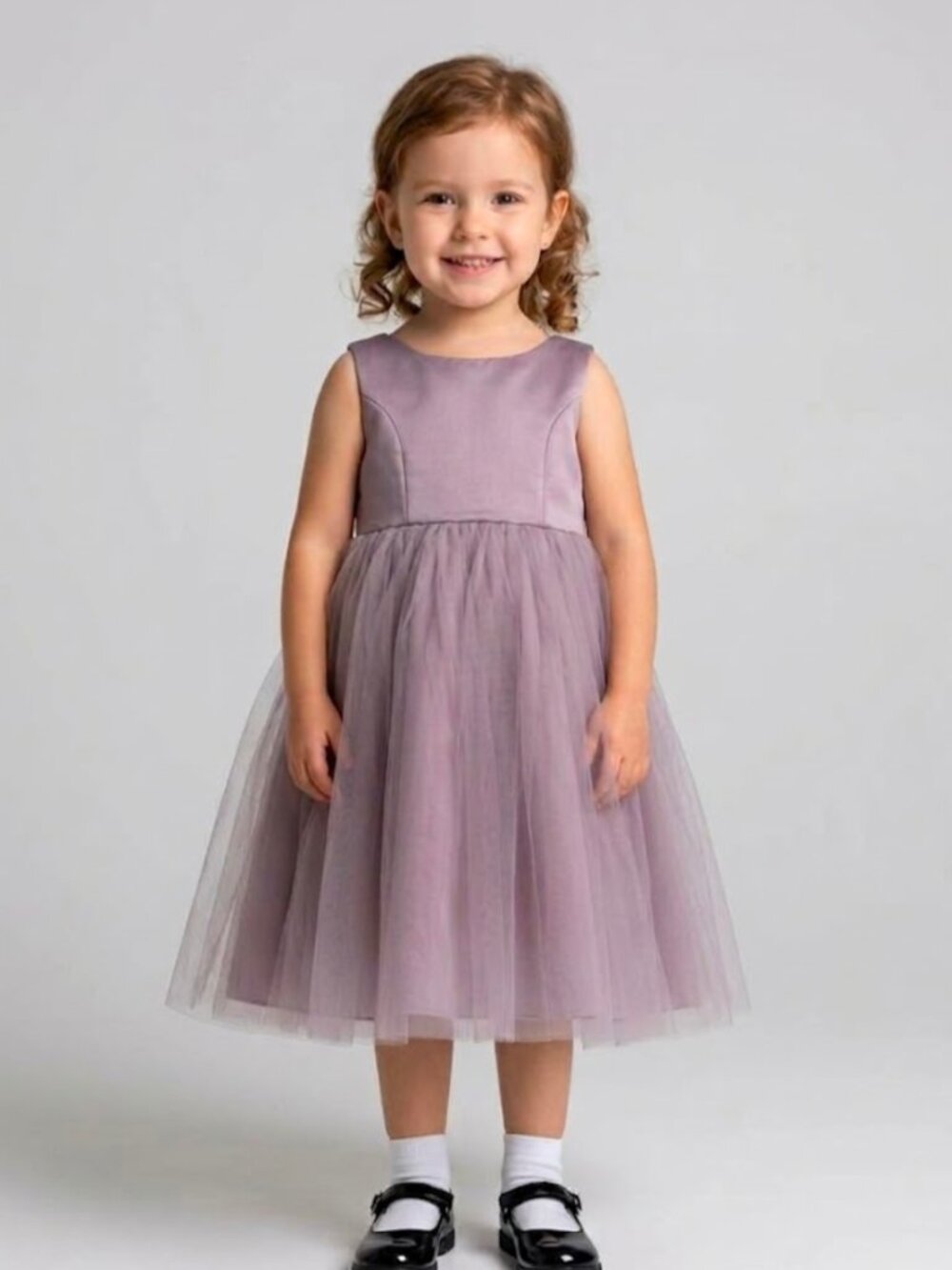 Girls Azazie Flower Girl Dress Size 3 Formal Party Holiday Mauve